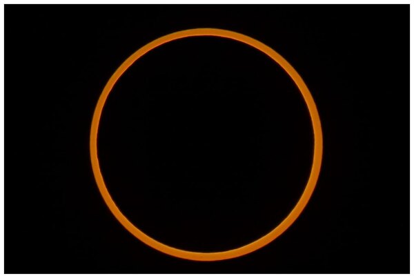 Annular Eclipse By Phil McGrew, May 20, 2012, Pyramid Lake, Nevada.